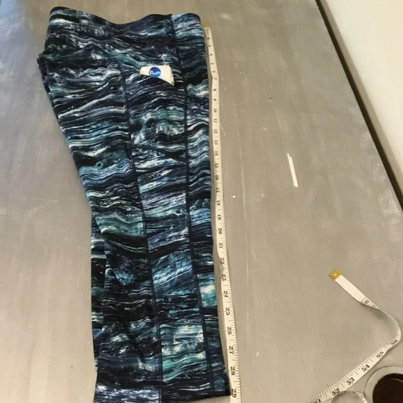 Lululemon Speed Up Crop leggings Shorelines Multi Blue lightweight  SZ 12 - Picture 5 of 16
